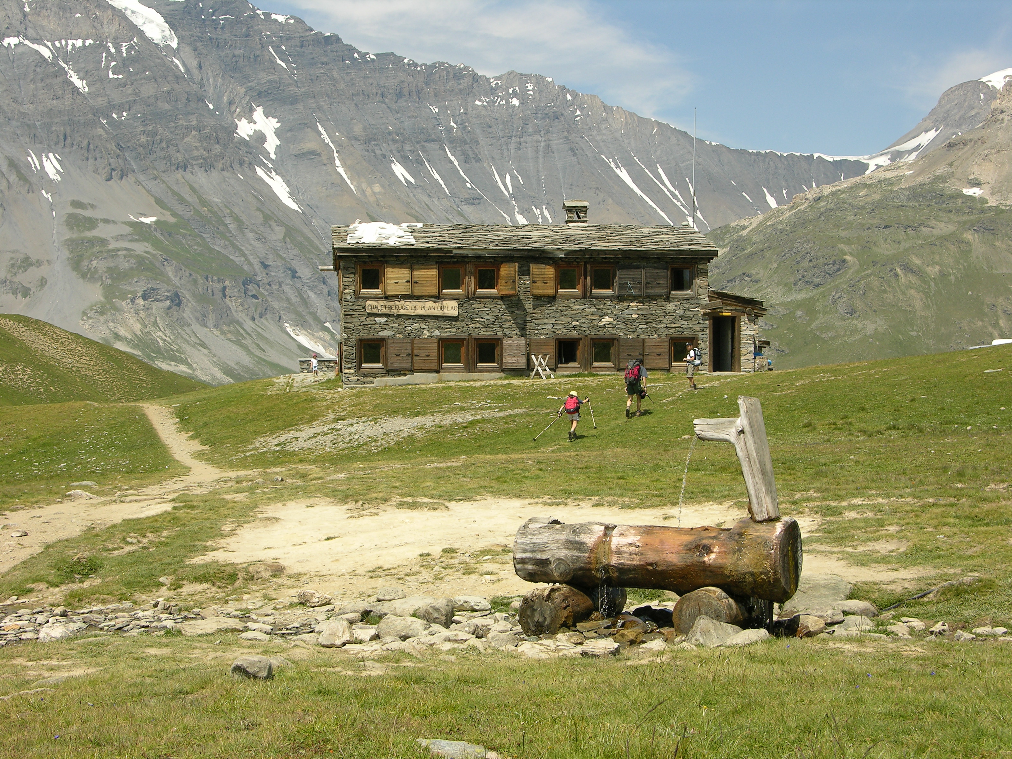 Refuge du Plan du Lac à Val Cenis-Termignon en été