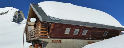 Refuge du Grand Bec en hiver