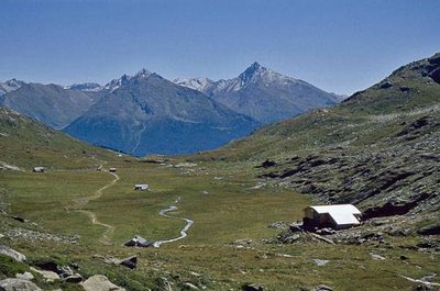 Le Fond d'Aussois et le refuge CAF du Fond d'Aussois.