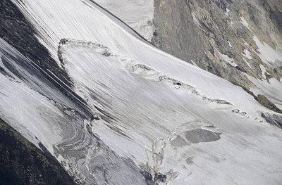 Rimaye du Glacier de Prémou, Champagny en Vanoise.