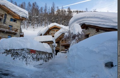 Le Fornet sous la neige