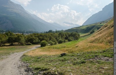 effondrement du Raclot ayant permis l'établissement de la station de ski alpin