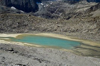 Lac du Génépy en voie d'atterrissement.