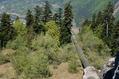 Conduite forcée du Belvédère des Pontets.