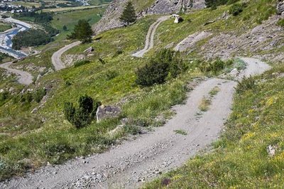 Piste du Vallon, au-dessus de Bessans.