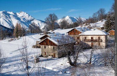 Le hameau de la Loy en hiver