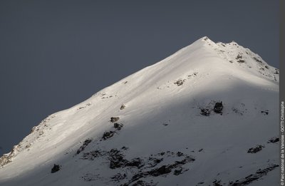 La crête des Lanchettes en hiver