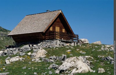 La cabane du Berthoud avant sa destruction