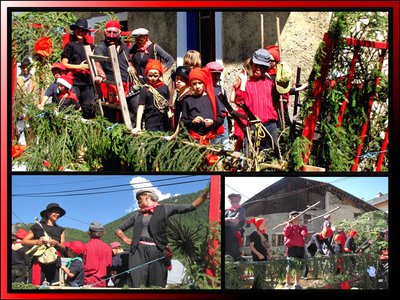 Chars de la fête du village