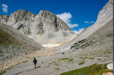 En direction du Col du Soufre