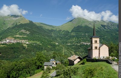 Le Col du Gollet et Crève-Tête, vus du Novallay